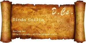 Dinda Csilla névjegykártya